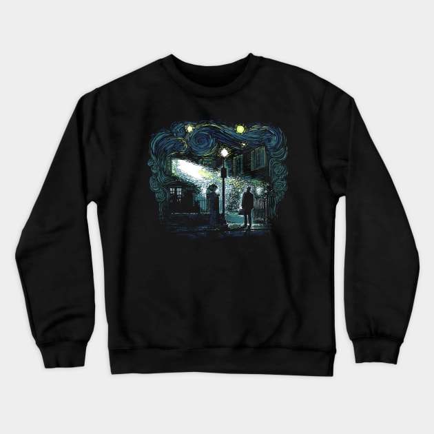 The Starry Exorcist Crewneck Sweatshirt by Zascanauta